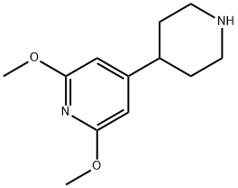 Pyridine, 2,6-dimethoxy-4-(4-piperidinyl)- Structural