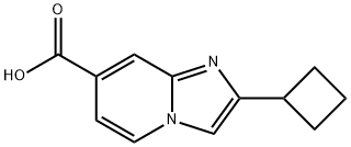 Imidazo[1,2-a]pyridine-7-carboxylic acid, 2-cyclobutyl- Structural