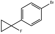 Benzene, 1-bromo-4-(1-fluorocyclopropyl)- Structural