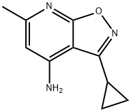 Isoxazolo[5,4-b]pyridin-4-amine, 3-cyclopropyl-6-methyl- Structural