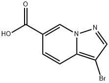 Pyrazolo[1,5-a]pyridine-6-carboxylic acid, 3-bromo- Structural