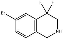 Isoquinoline, 6-bromo-4,4-difluoro-1,2,3,4-tetrahydro- Structural