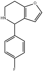 Furo[3,2-c]pyridine, 4-(4-fluorophenyl)-4,5,6,7-tetrahydro- Structural