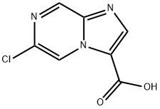 Imidazo[1,2-a]pyrazine-3-carboxylic acid, 6-chloro- Structural