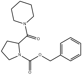 Benzyl 2-[(piperidin-1-yl)carbonyl]pyrrolidine-1-carboxylate Structural