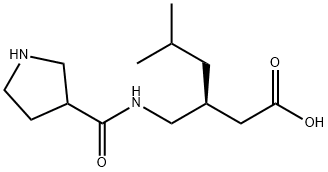 Hexanoic acid, 5-methyl-3-[[(3-pyrrolidinylcarbonyl)amino]methyl]-, (3S)- Structural