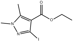 ethyl 3-iodo-1,5-dimethyl-1H-pyrazole-4-carboxylate Structural