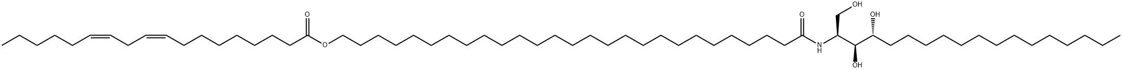 9,12-Octadecadienoic acid, 27-[[2,3-dihydroxy-1-(hydroxymethyl)heptadecyl]amino]-27-oxoheptacosyl ester, [1S-[1R*(9Z,12Z),2R*,3S*]]- (9CI) Structural