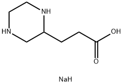 sodium 3-(piperazin-2-yl)propanoate Structural