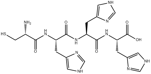 L-Histidine, L-cysteinyl-L-histidyl-L-histidyl- Structural