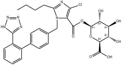 Losartan Carboxylic Acid Acyl-β-D-Glucuronide Structural