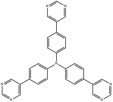 tris(4-(pyrimidin-5-yl)phenyl)amine Structural