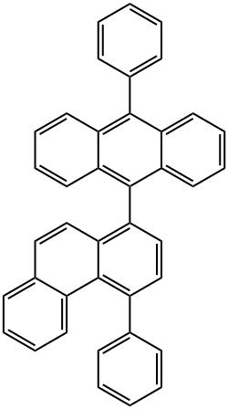Anthracene, 9-phenyl-10-(4-phenyl-1-phenanthrenyl)- Structural