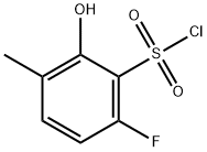 Benzenesulfonyl chloride, 6-fluoro-2-hydroxy-3-methyl- Structural