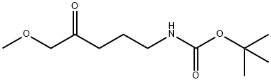 Carbamic acid, N-(5-methoxy-4-oxopentyl)-, 1,1-dimethylethyl ester Structural