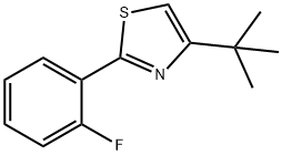 Thiazole, 4-(1,1-dimethylethyl)-2-(2-fluorophenyl)- Structural