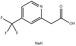 Sodium 2-[4-(Trifluoromethyl)pyridin-2-yl]acetate Structural