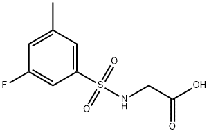 Glycine, N-[(3-fluoro-5-methylphenyl)sulfonyl]- Structural
