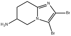 Imidazo[1,2-a]pyridin-6-amine, 2,3-dibromo-5,6,7,8-tetrahydro- Structural