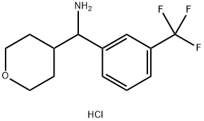 oxan-4-yl[3-(trifluoromethyl)phenyl]methanamine hydrochloride Structural