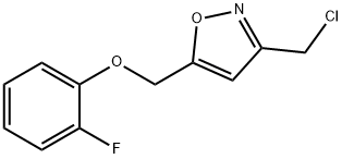 Isoxazole, 3-(chloromethyl)-5-[(2-fluorophenoxy)methyl]- Structural