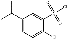 Benzenesulfonyl chloride, 2-chloro-5-(1-methylethyl)- Structural