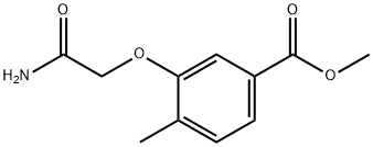 Benzoic acid, 3-(2-amino-2-oxoethoxy)-4-methyl-, methyl ester Structural