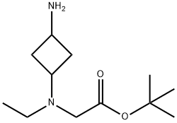 Glycine, N-(3-aminocyclobutyl)-N-ethyl-, 1,1-dimethylethyl ester Structural