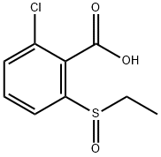 Benzoic acid, 2-chloro-6-(ethylsulfinyl)- Structural