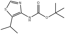 tert-butyl N-[5-(propan-2-yl)-1,3-thiazol-4-yl]carbamate Structural