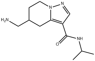 Pyrazolo[1,5-a]pyridine-3-carboxamide, 5-(aminomethyl)-4,5,6,7-tetrahydro-N-(1-methylethyl)- Structural