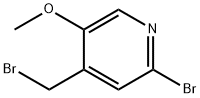 Pyridine, 2-bromo-4-(bromomethyl)-5-methoxy- Structural