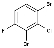 Benzene, 1,3-dibromo-2-chloro-4-fluoro- Structural