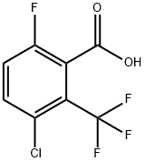Benzoic acid, 3-chloro-6-fluoro-2-(trifluoromethyl)- Structural