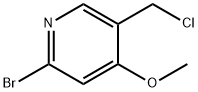 Pyridine, 2-bromo-5-(chloromethyl)-4-methoxy- Structural