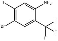 Benzenamine, 4-bromo-5-fluoro-2-(trifluoromethyl)- Structural