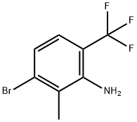 Benzenamine, 3-bromo-2-methyl-6-(trifluoromethyl)- Structural