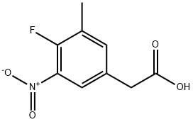 Benzeneacetic acid, 4-fluoro-3-methyl-5-nitro- Structural