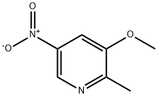 Pyridine, 3-methoxy-2-methyl-5-nitro- Structural