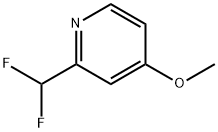 Pyridine, 2-(difluoromethyl)-4-methoxy- Structural
