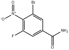 Benzamide, 3-bromo-5-fluoro-4-nitro- Structural