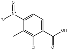 Benzoic acid, 2-chloro-3-methyl-4-nitro- Structural