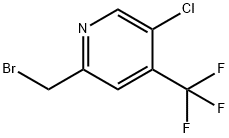 Pyridine, 2-(bromomethyl)-5-chloro-4-(trifluoromethyl)- Structural