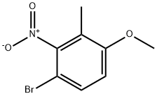 Benzene, 1-bromo-4-methoxy-3-methyl-2-nitro- Structural
