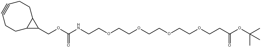 endo-BCN-PEG4-t-butyl ester Structural