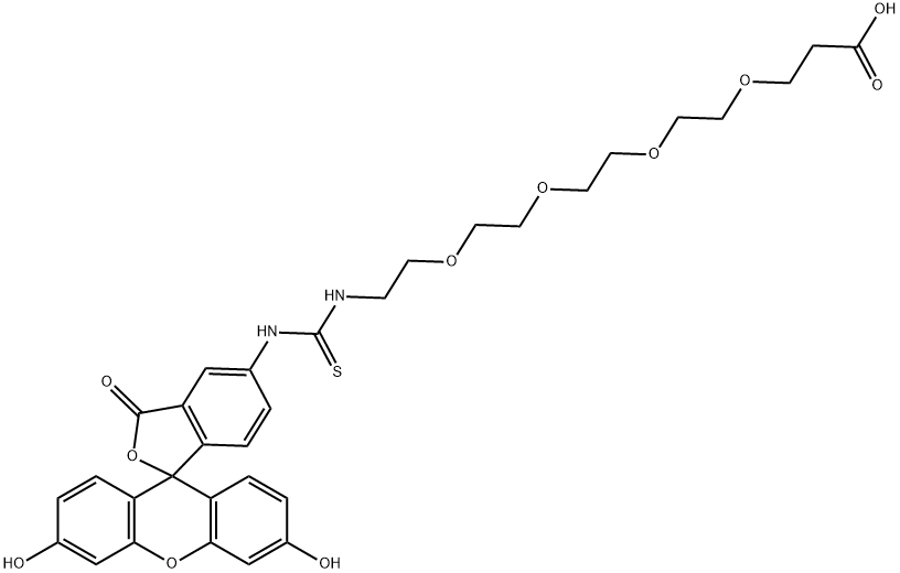 Fluorescein-PEG4-Acid Structural