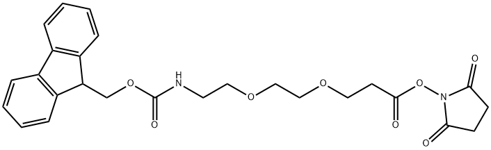 Fmoc-PEG2-NHS ester Structural