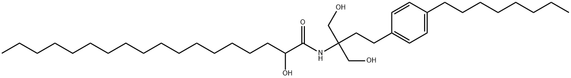Octadecanamide, N-[1,1-bis(hydroxymethyl)-3-(4-octylphenyl)propyl]-2-hydroxy- Structural