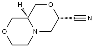 hexahydro-1H-[1,4]oxazino[3,4-c]morpholine-3-carbonitrile Structural