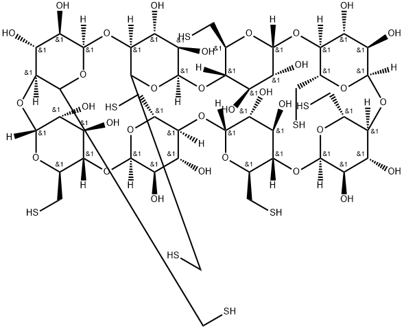 Octakis-(6-Mercapto-6-deoxy)-γ-Cyclodextrin Structural